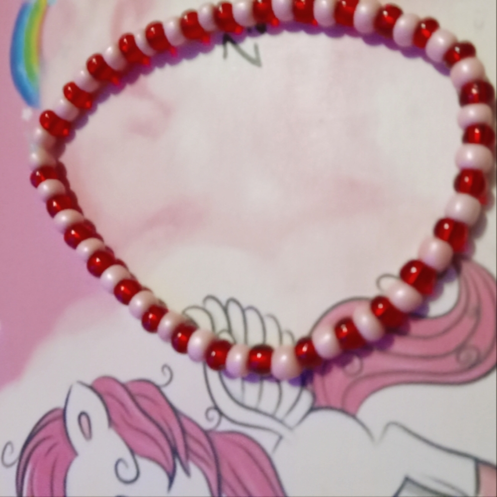 COPY - COPY - COPY - this a homemade bead bracelet new is sweet hart